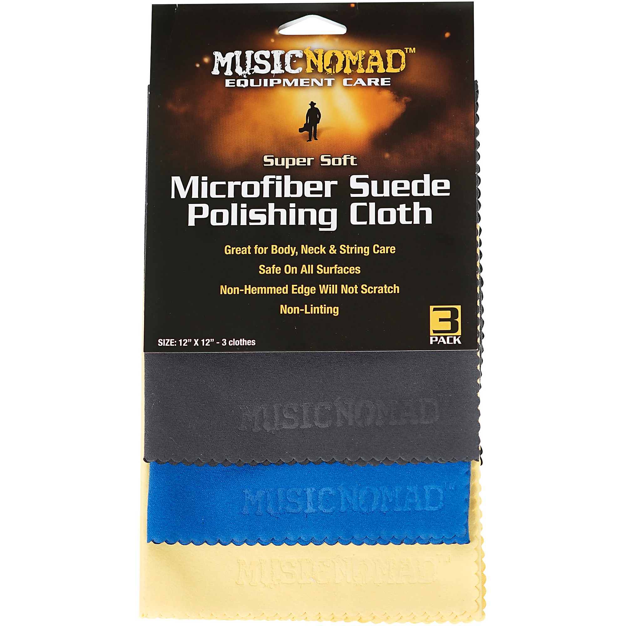 Music Nomad Microfiber Drum Detailing Towels - 2 Pack