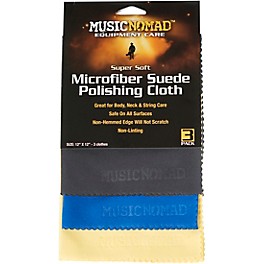 Music Nomad Super Soft Microfiber Suede Polishing Cloth 3-Pack