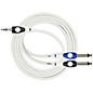 Kirlin LightGear Y-Cable 3.5mm TRS Plug - 2 x 1/4" Mono Plug (Tip/Ring) 6 ft. White thumbnail