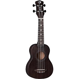 Luna Vintage Mahogany Soprano Ukulele Satin Black