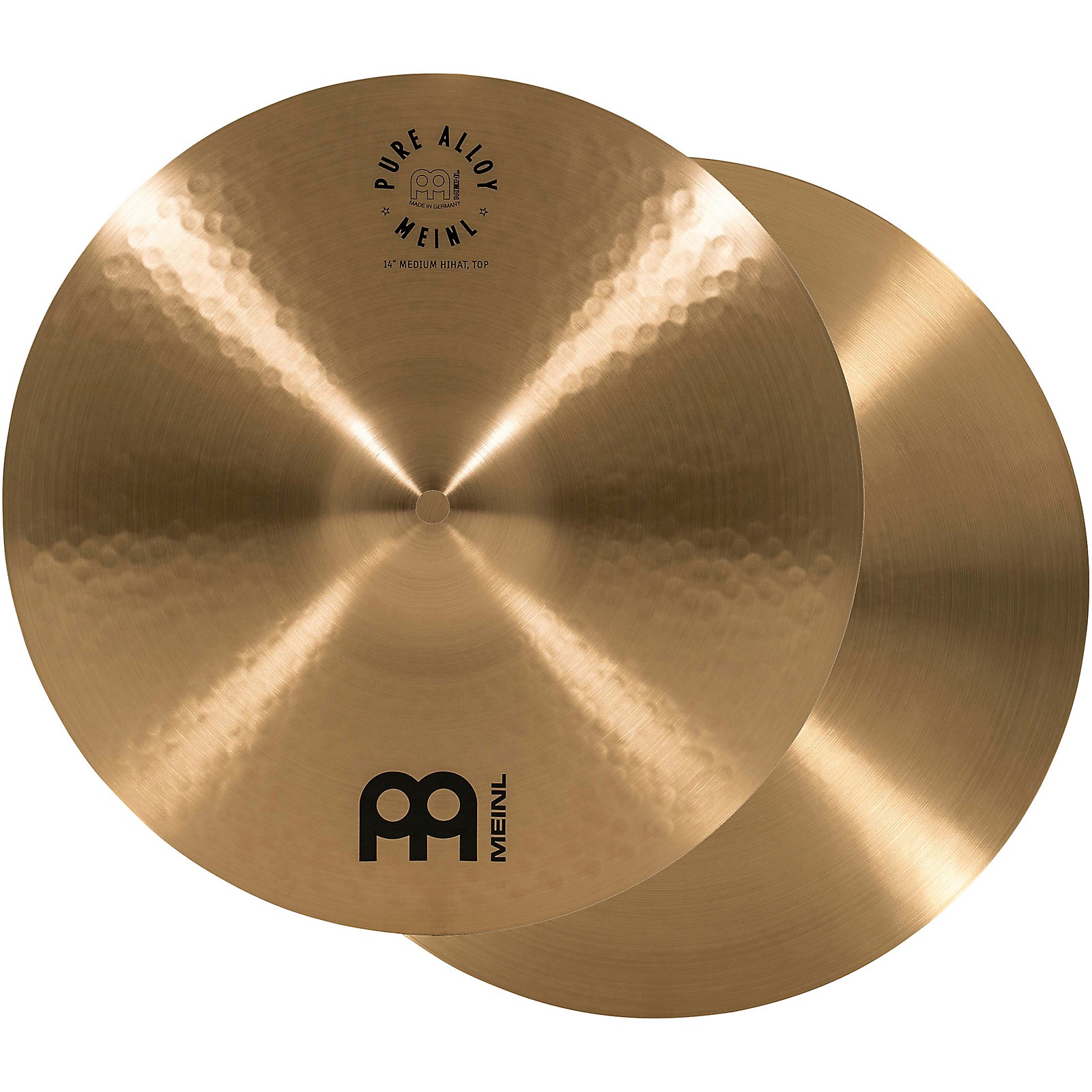 MEINL Pure Alloy Traditional Medium Hi-Hat Cymbal Pair 14 in 