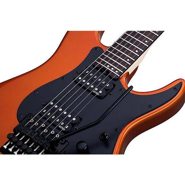 Schecter Guitar Research Sun Valley Super Shredder FR SFG Electric Guitar Lambo Orange Black Pickguard