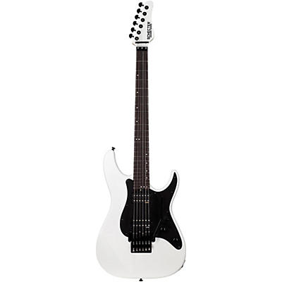 Schecter Guitar Research Sun Valley Super Shredder Fr Sfg Electric Guitar Gloss White Black Pickguard for sale
