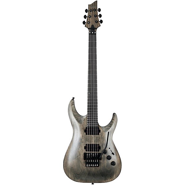 Schecter Guitar Research C-1 FR Apocalypse with Floyd Rose Electric Guitar Charcoal Gray