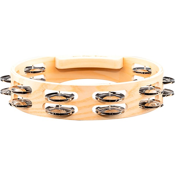 MEINL Artisan Edition Tambourine withSteel Jingles 2 Row 10 in.
