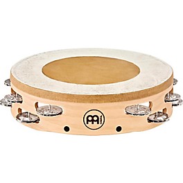 MEINL Headed Artisan Edition Tambourine with Steel Jingles 2 Row 10 in.