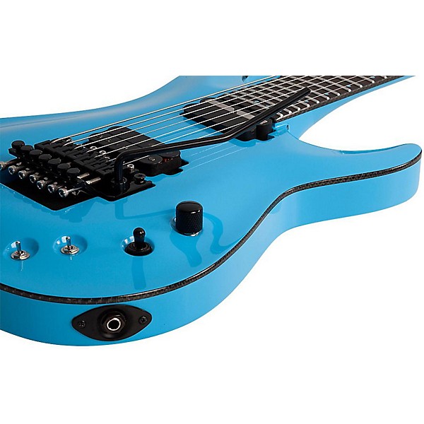 Open Box Schecter Guitar Research KM-7 FR-S Electric Guitar Level 2 Blue 190839344663