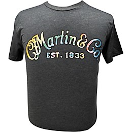 Martin Gray Tie-Dye Logo T-Shirt Large