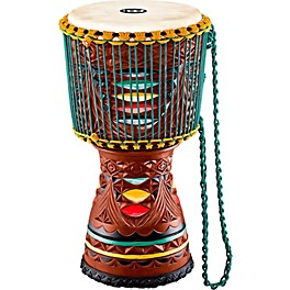 MEINL Large Artisan Edition Tongo Carved Mahogany Mali-Weave Djembe 12 in.