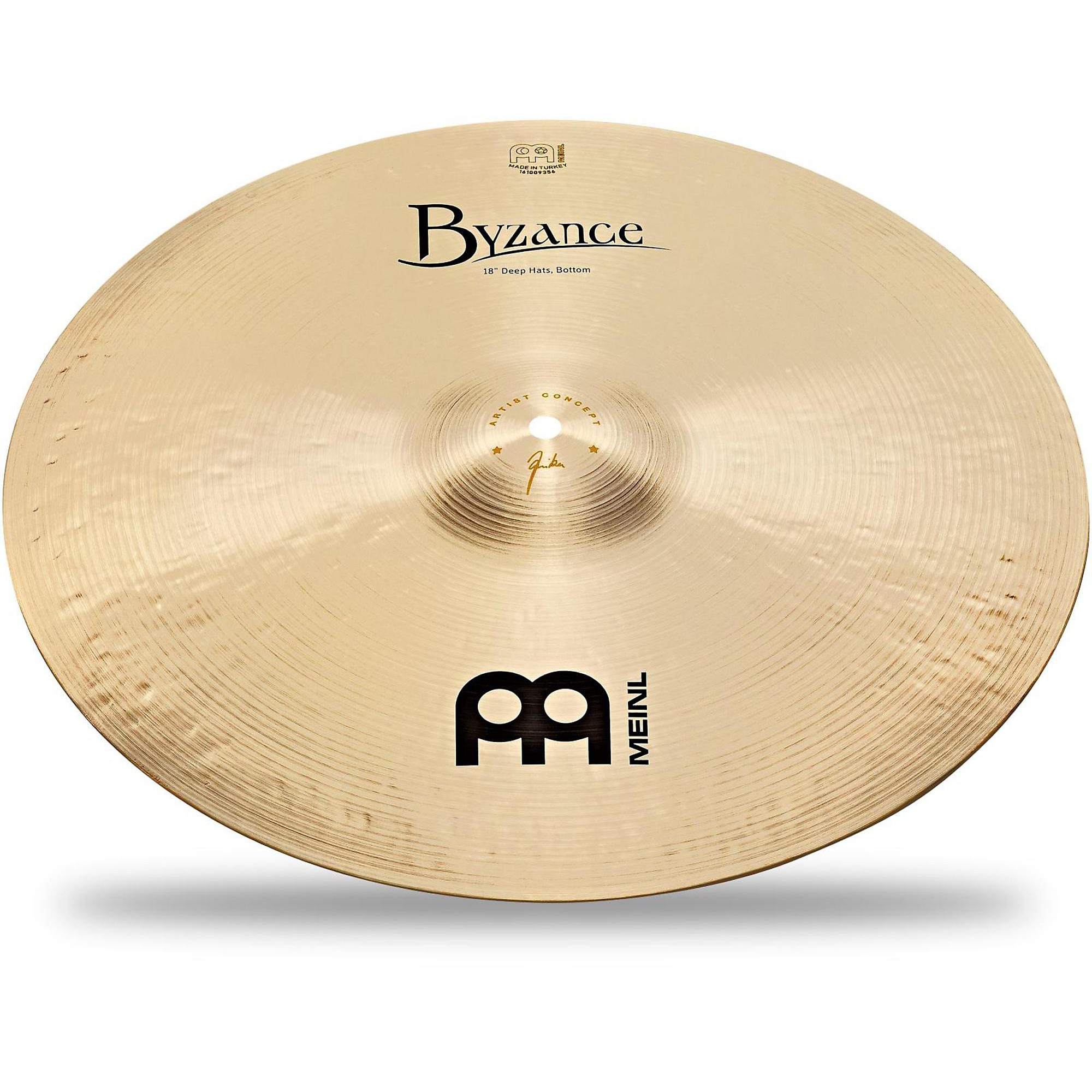 Meinl Byzanceハイハット Anika　Nillesサイン入り MEINL Anika Nilles Artist Concept Model Byzance Deep Hats with X
