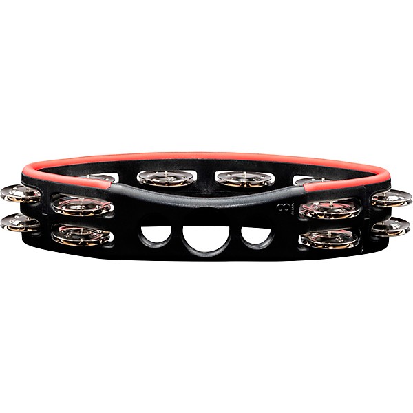 MEINL Speed Up Tambourine with Thumb Holes and Nickel Plated Steel Jingles Black