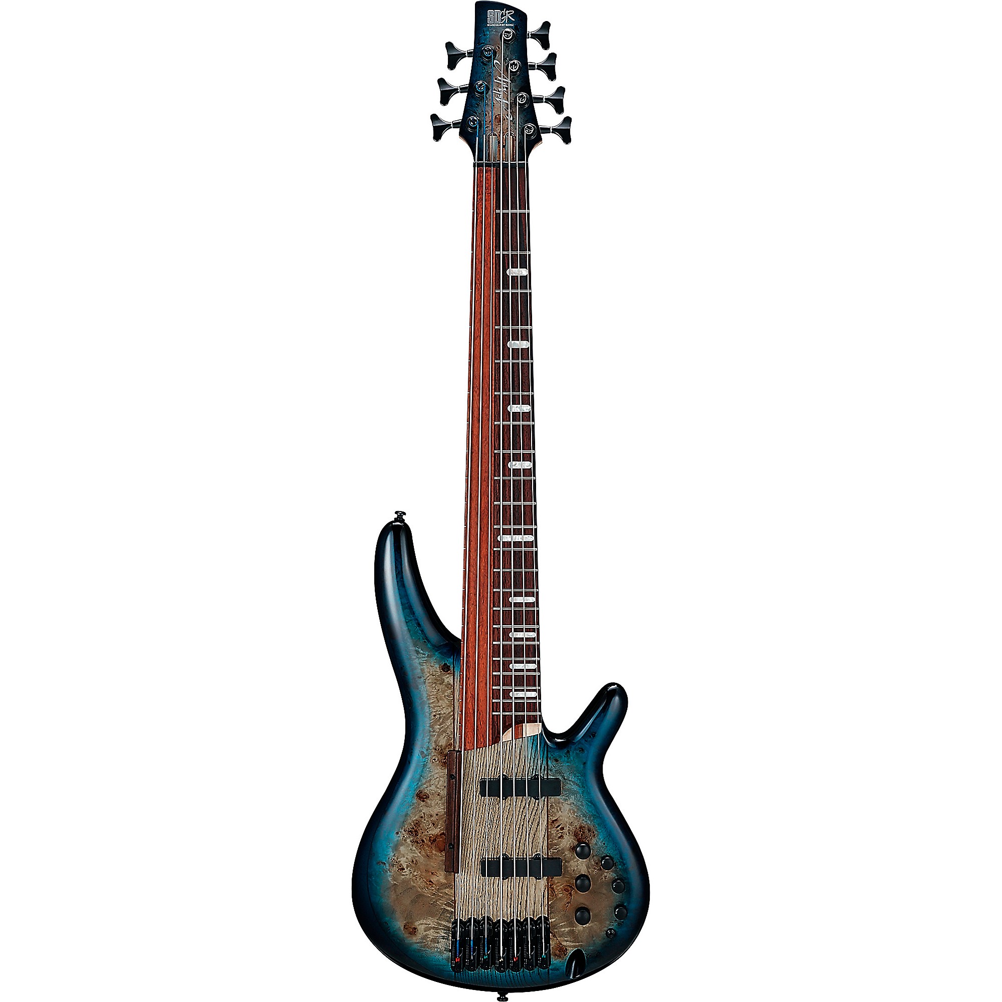 ベース Ibanez SRAS7-RSG Ibanez Bass Workshop SRAS7 7-String Electric Bass Cosmic Blue