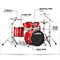 Yamaha Rydeen 5-Piece Shell Pack With 20" Bass Drum Hot Red