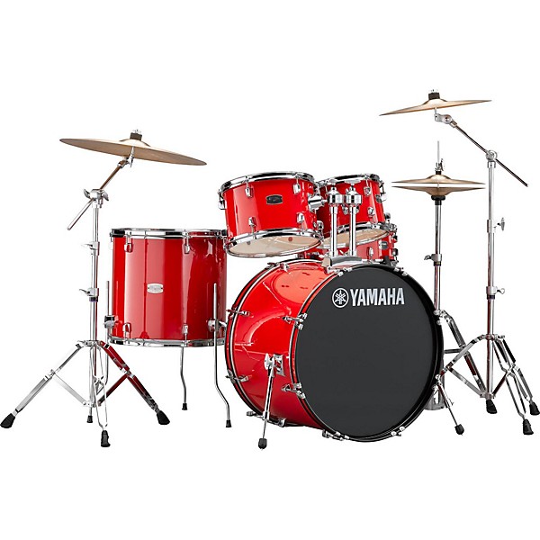 Open Box Yamaha Rydeen 5-Piece Shell Pack with 22 in. Bass Drum Level 2 Hot Red 190839708311