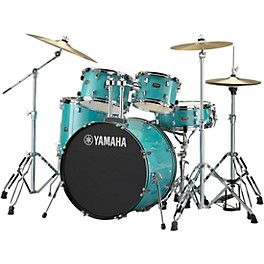 Yamaha Rydeen 5-Piece Shell Pack With 22" Bass Drum ... Yamaha Rydeen 5-Piece Shell Pack With 22" Bass Drum Turquoise Glitter