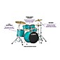 Yamaha Rydeen 5-Piece Shell Pack With 22" Bass Drum Turquoise Glitter