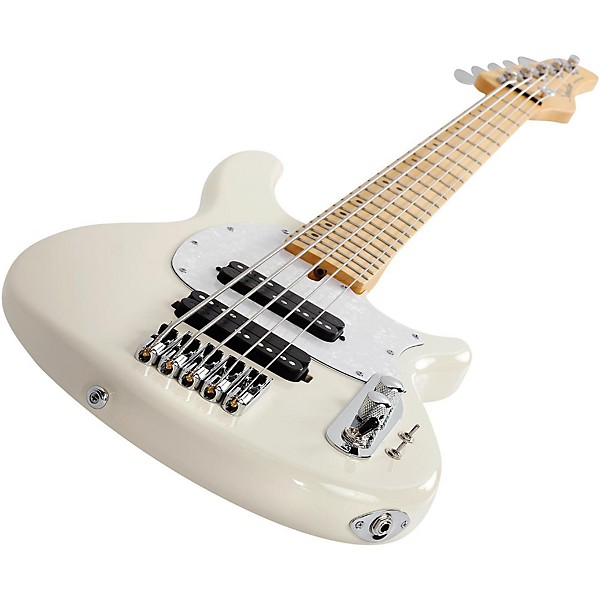 Schecter Guitar Research CV-5 Bass 5-String Electric Bass Guitar Ivory