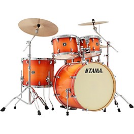 TAMA Superstar Classic 5-Piece Shell ... TAMA Superstar Classic 5-Piece Shell Pack With 22" Bass Drum Tangerine Lacquer Burst