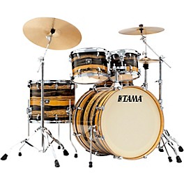 TAMA Superstar Classic 5-Piece Shell... TAMA Superstar Classic 5-Piece Shell Pack With 22" Bass Drum Natural Ebony Tiger Wrap