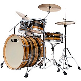 TAMA Superstar Classic 5-Piece Shell Pack With 22" Bass Drum Natural Ebony Tiger Wrap