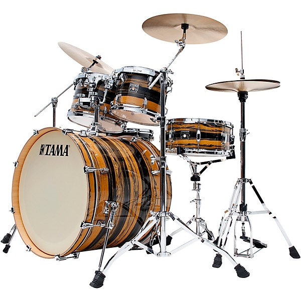 TAMA Superstar Classic 5-Piece Shell Pack With 22" Bass Drum Natural Ebony Tiger Wrap