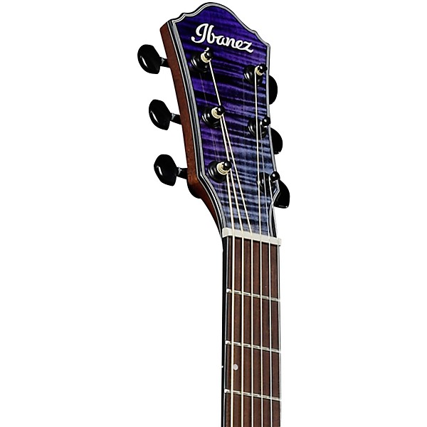 TONO Ibanez AEWC32FM Thinline Acoustic-Electric Guitar Purple