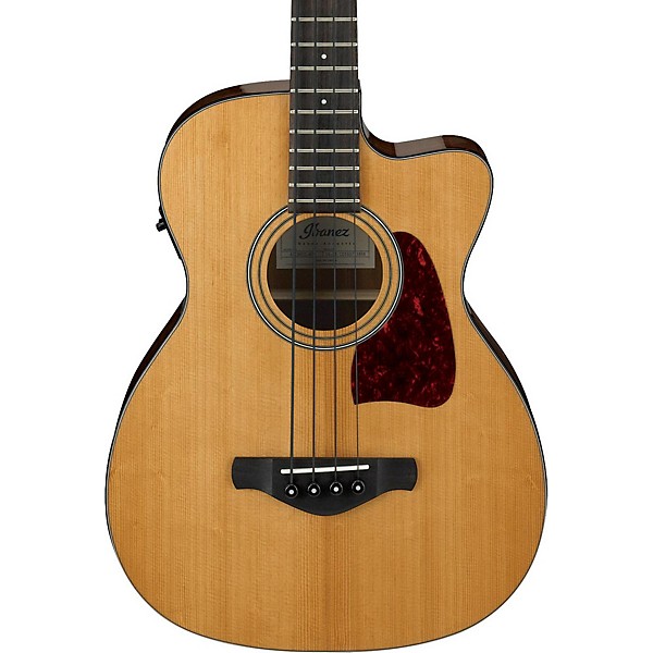 Open Box Ibanez Artwood Vintage AVCB9CENT Electric-Acoustic Bass Guitar Level 1 Gloss Natural