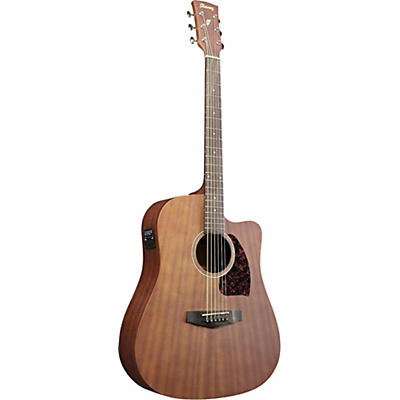 Ibanez Performance Series Pf12mhceopn Mahogany Dreadnought Acoustic-Electric Guitar Satin Natural for sale