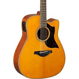 Yamaha A-Series A1M Cutaway Dreadnought A... Yamaha A-Series A1M Cutaway Dreadnought Acoustic-Electric Guitar Vintage Natural