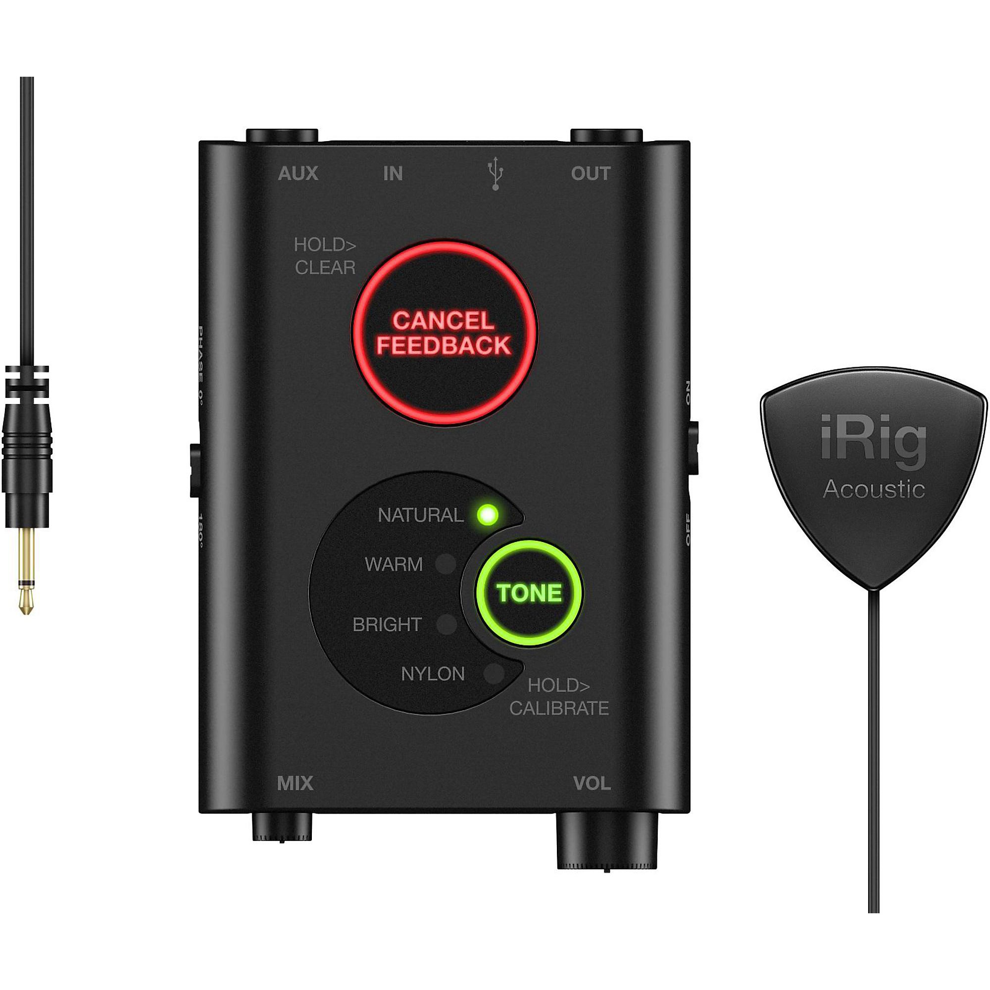 IK Multimedia iRig Acoustic Stage Clip-on Microphone Black | Guitar Center