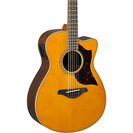 Yamaha A-Series AC1R Cutaway Concert Acousti... Yamaha A-Series AC1R Cutaway Concert Acoustic-Electric Guitar Vintage Natural