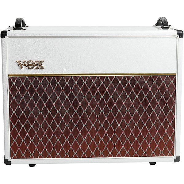 Open Box VOX V212C Limited 130W 2x12 Guitar Speaker Cabinet White