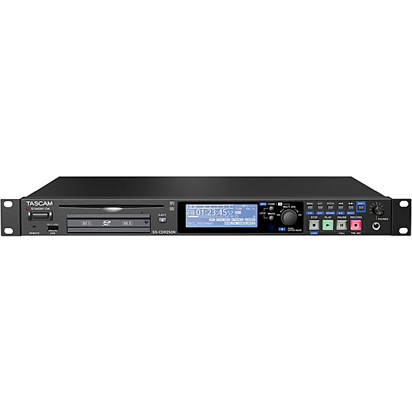 TASCAM SS-CDR250N Solid State Recorder With Dual SD and CDR