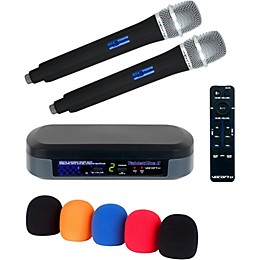 Open Box VocoPro TabletOke-II Digital Karaoke Mixer With Wireless Mics, Bluetooth Receiver and Mic Windscreens Level 2  197881056025