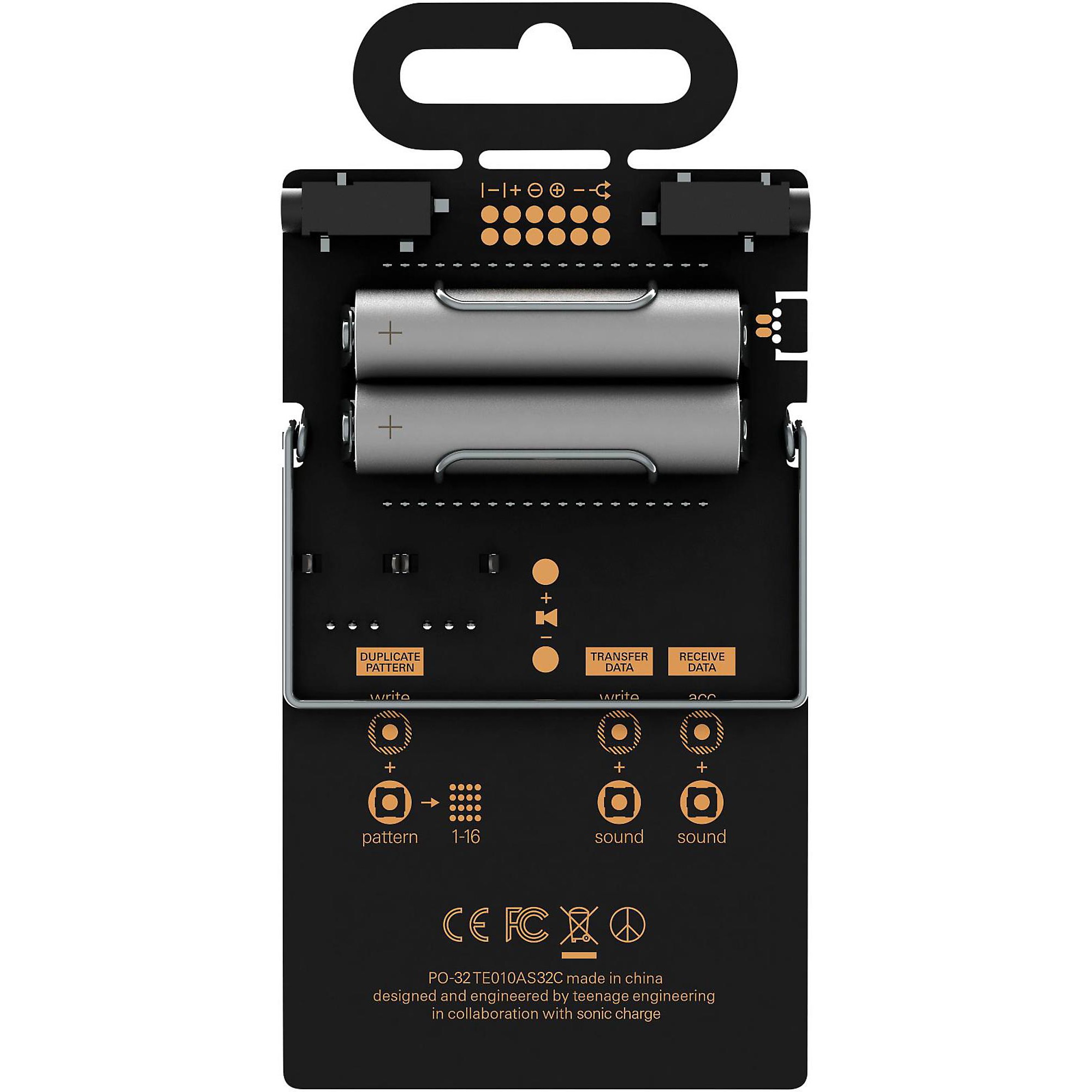 teenage engineering Pocket Operator PO-32 tonic Black