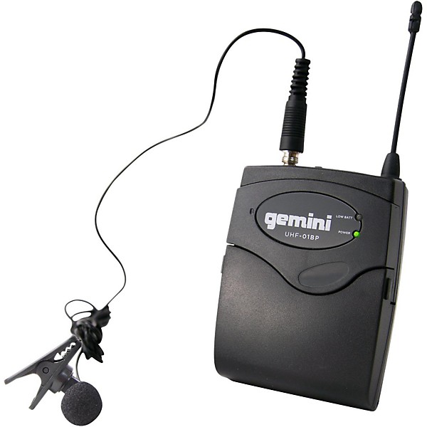 Gemini UHF-01HL Wireless Headset/Lavalier Combo System F2