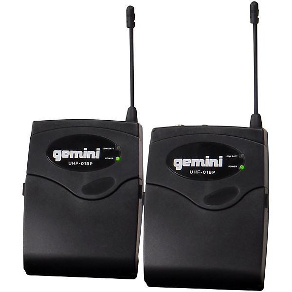 Gemini UHF-04HL 4-Channel Wireless Headset/Lavalier Combo System, 517.6/521.5/533.7/537.2mHz S1234