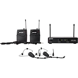 Gemini UHF-02HL 2-Channel Wireless Headset/Lavalier C... Gemini UHF-02HL 2-Channel Wireless Headset/Lavalier Combo System S12