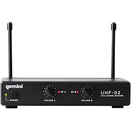 Open Box Gemini UHF-02HL 2-Channel Wireless Headset/Lavalier Combo System Level 1 S12