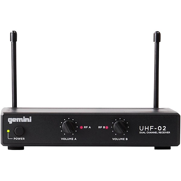 Gemini UHF-02HL 2-Channel Wireless Headset/Lavalier Combo System S12