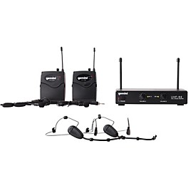 Gemini UHF-02HL 2-Channel Wireless Headset/Lavalier C... Gemini UHF-02HL 2-Channel Wireless Headset/Lavalier Combo System S34