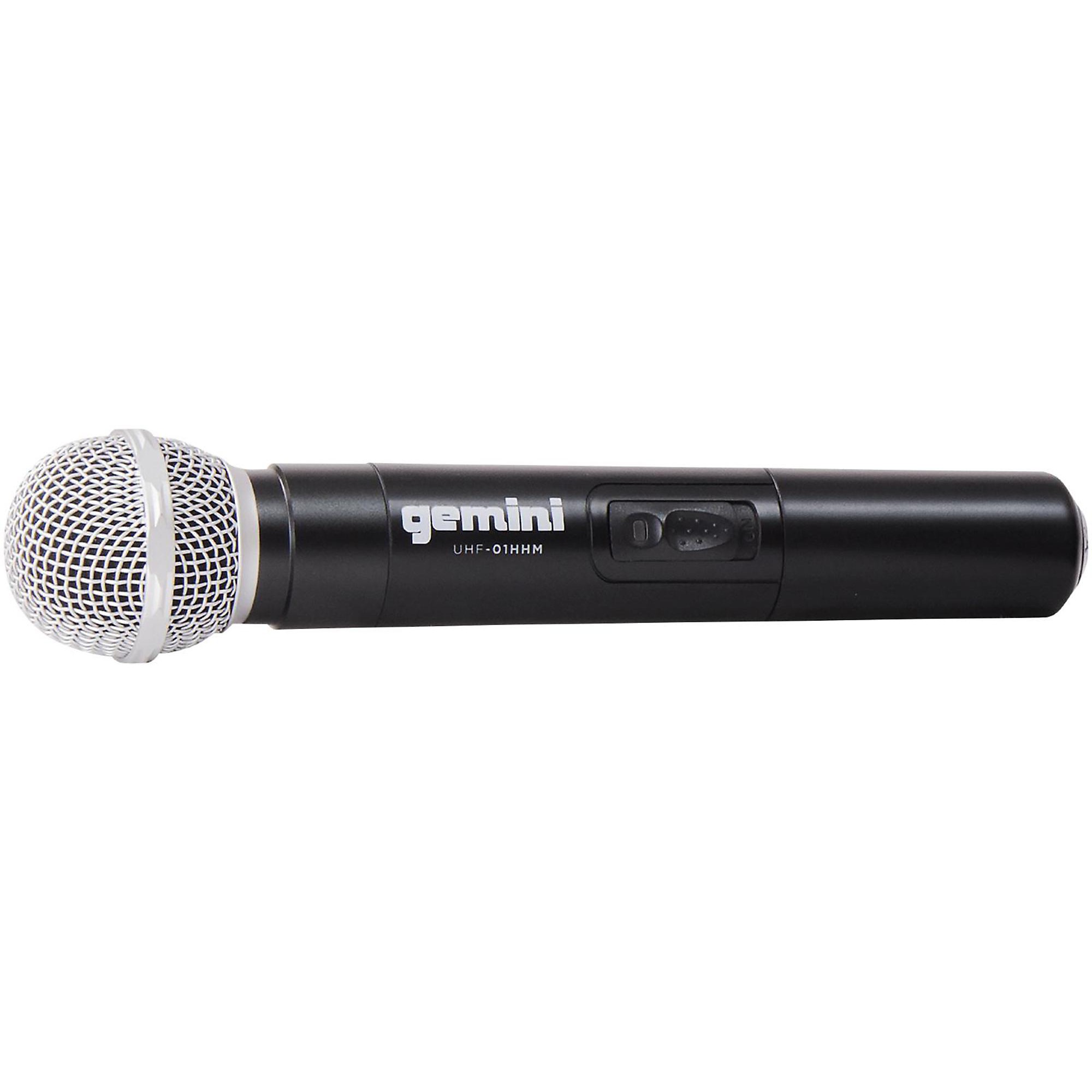 Gemini UHF-02M 2-Channel Wireless Handheld Microphone System,  517.6/521.5mHz S12