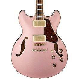 Ibanez Artcore Series AS73G Semi-Hollow Body Electric Guitar Rose Gold Metallic Flat