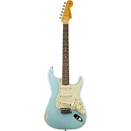 Fender Custom Shop '60 Stratocaster Relic Electric Guitar Aged Daphne Blue