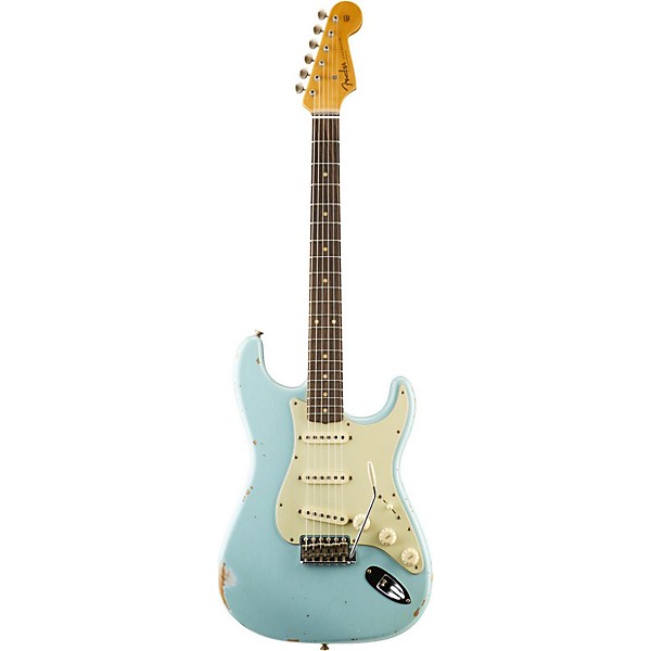 Fender Custom Shop '60 Stratocaster Relic Electric Guitar Aged Daphne Blue