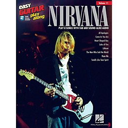 Hal Leonard Nirvana - Easy Guitar Play-Along Volume 11 Book/Audio Online