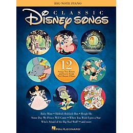 Hal Leonard Classic Disney Songs for Big Note Piano