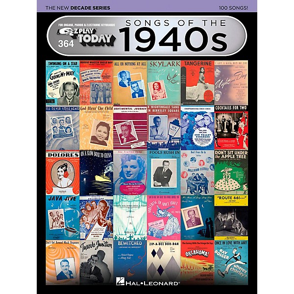 Hal Leonard Songs Of The 1940s - The New Decade Series E-Z Play Today Volume 364