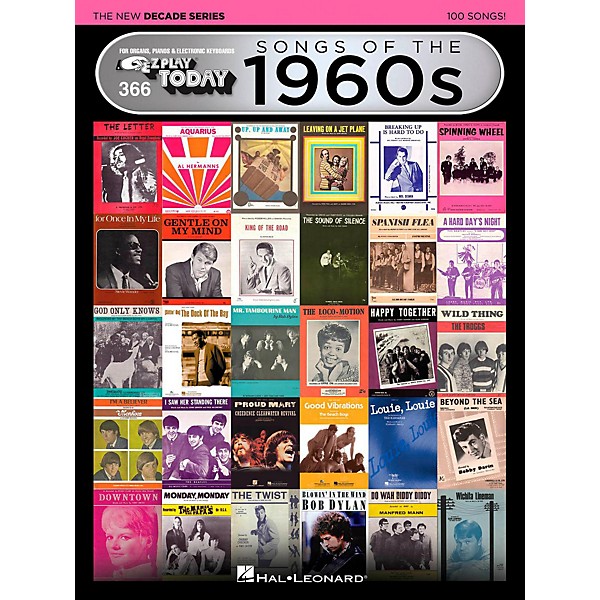 Hal Leonard Songs Of The 1960s - The New Decade Series E-Z Play Today Volume 366
