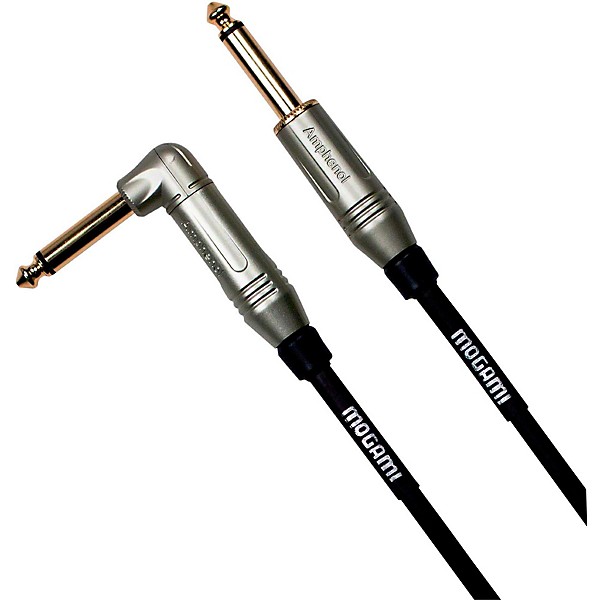 Mogami Guitar Cable Straight to Right Angle 12 ft.